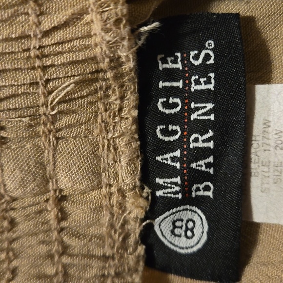 VTG Maggie Barnes GrandmaCore Women Khaki Pants Size 20W - Picture 9 of 10